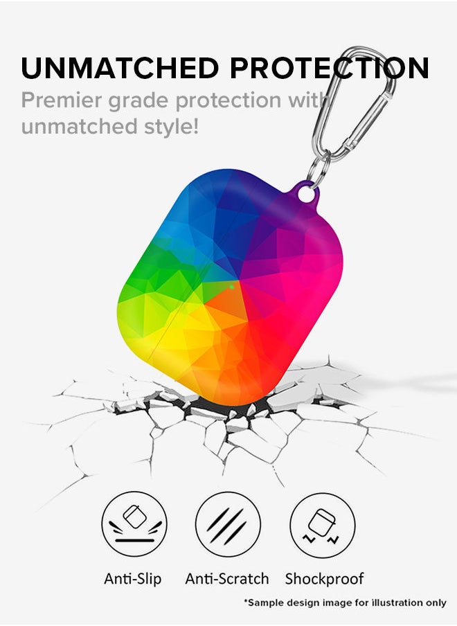 Stylizedd - StylePods Case for Airpods 3rd Gen Case With Anti-Lost Keychain - Paper Planes - Image 1