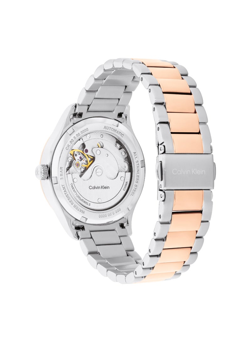 Calvin Klein Automatic Watch for Women CK ICONIC AUTOMATIC Collection with Two-Tone Stainless Steel Bracelet - 25100104 - Image 2