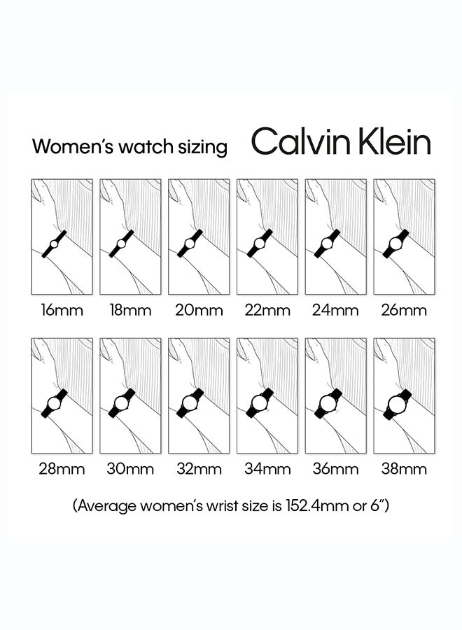 CALVIN KLEIN ساعة أوتوماتيكية للنساء من كالفن كلاين مجموعة CK ICONIC AUTOMATIC مع سوار من الفولاذ المقاوم للصدأ بلونين - 25100104 - Image 5