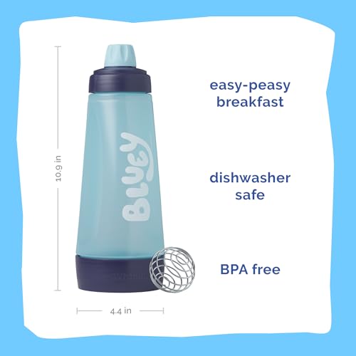 Whiskware Bluey Pancake Art Kit, 1 Batter Bottle, 2 Silicone Bluey and Bingo Pancake Molds, and 1 BlenderBall Wire Whisk, Durable, No-Mess Breakfast, BPA Free, Dishwasher Safe - Image 5