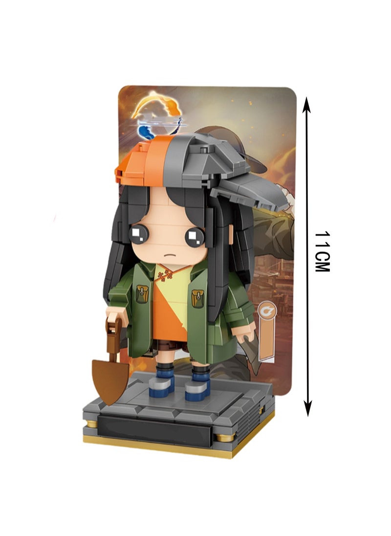 330pcs Green Clothes Character Model Set Building Blocks Creative Diy Simulation Collection Building Assembly Children'S Toys Home Decoration  - Image 2