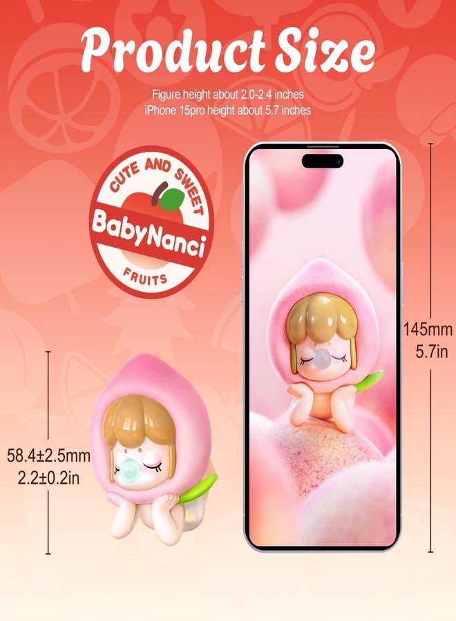 ROBOTIME Baby Nanci Fruits Nanci Blind Box Cute Kawaii Action Figure Blind Bags Collectible Toy Single Doll Creative Gifts for Women（1PC） - Image 3