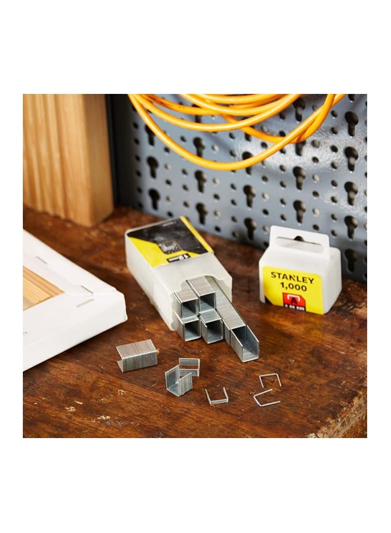 ستانلي دبابيس ستانلي 1-Tra208T من النوع A، فضية، 12 مم، مجموعة من 1000 قطعة - Image 3