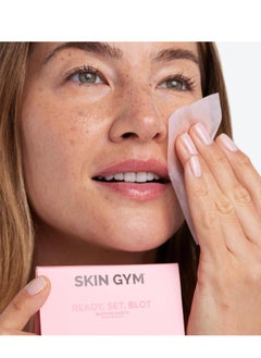 SKIN GYM Skin Gym Blotting Papers, Oil Absorbing Facial Sheets, Makeup Friendly Paper Wipes For Oily Skin Shine, Oil Control For All Skin Types, 100 Count Pack of 1  - Image 2