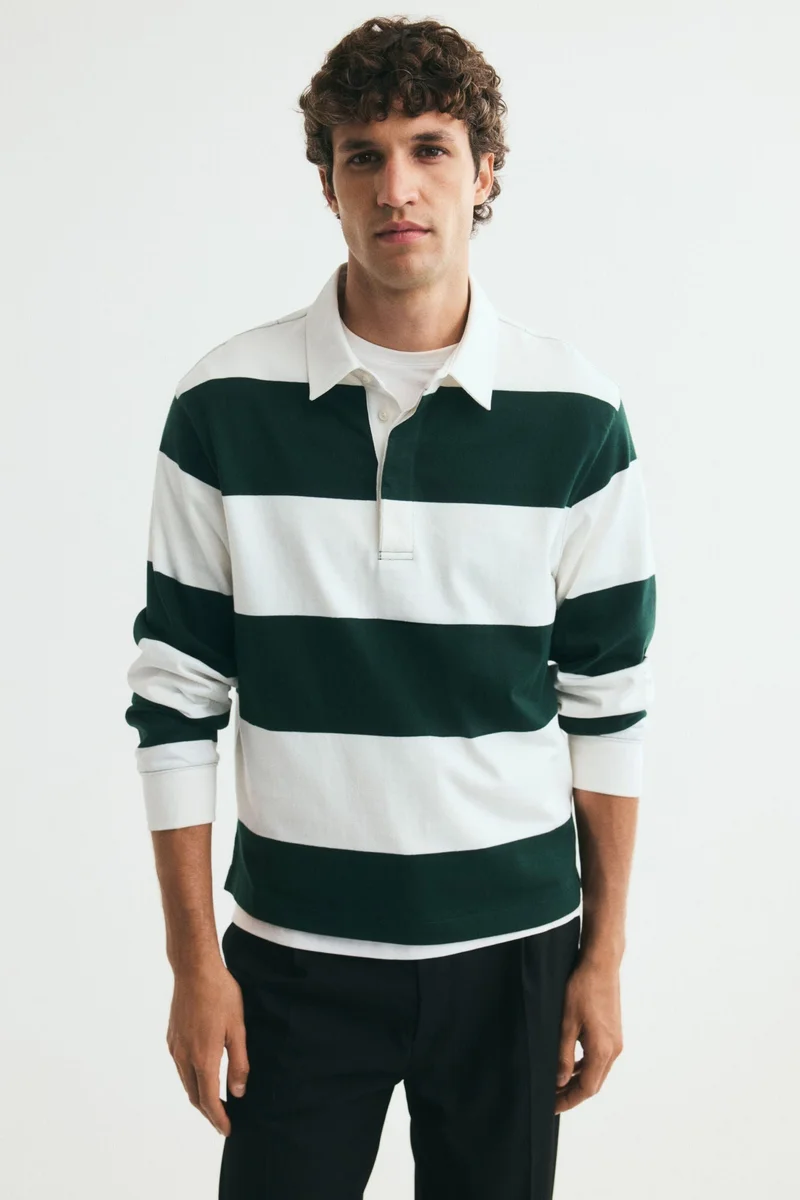 Regular Fit Cotton rugby shirt
