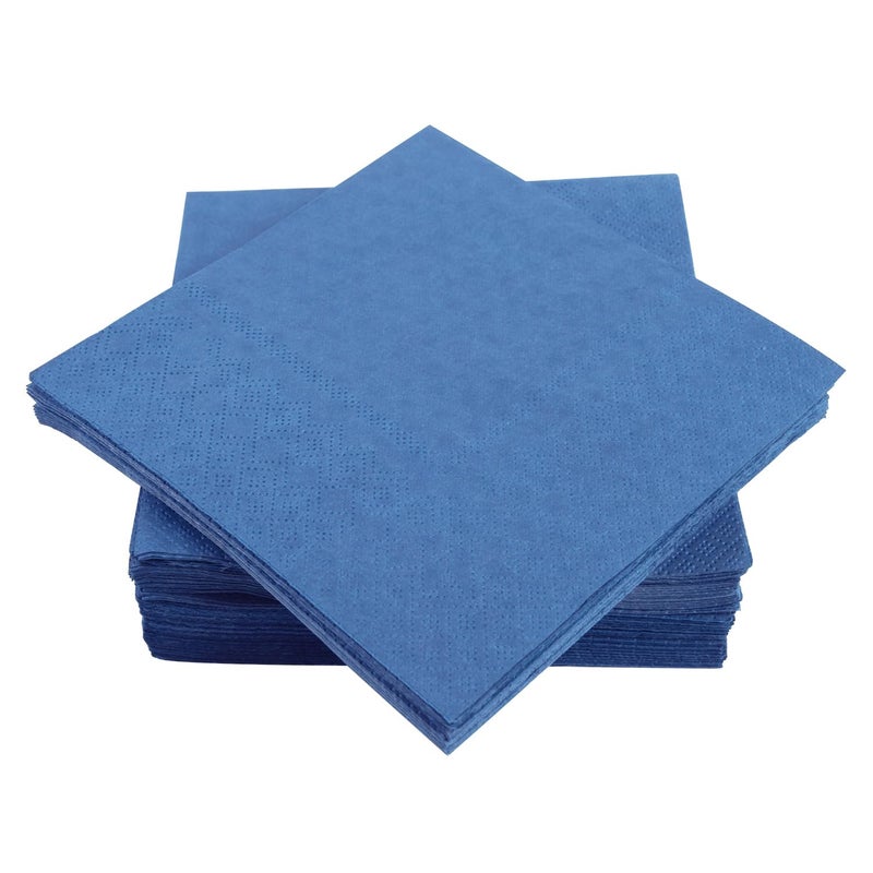 BEFORYOU 200 Pack Cocktail Napkin 2-Ply Dessert Napkins Folded 5 x 5 Inches Disposable Napkins for Dinner Wedding Birthday Party Bridal Anniversary Reception Event (200  Navy Blue) - Image 4