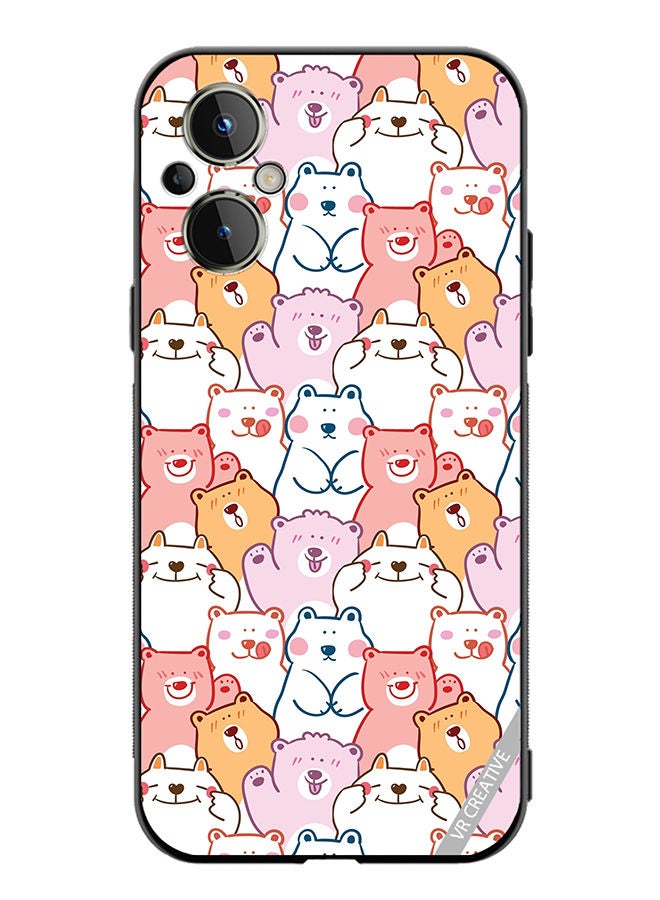 VR CREATIVE Protective Case Cover For OnePlus Nord N20 5G Cute Cartoon Bear Design Multicolour - Image 1