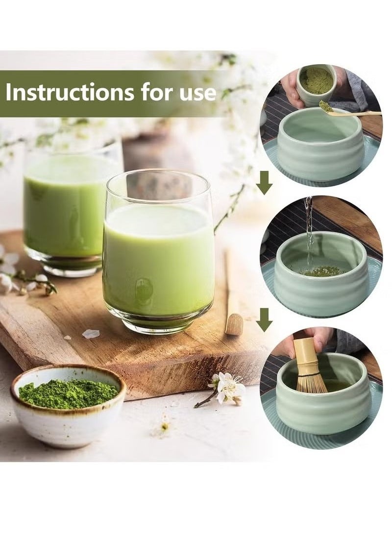 3 Piece Matcha Whisk Set Traditional Handmade Matcha Tools Whisk Set Ceremony Accessories Set Matcha Whisk Bamboo Spoon Set