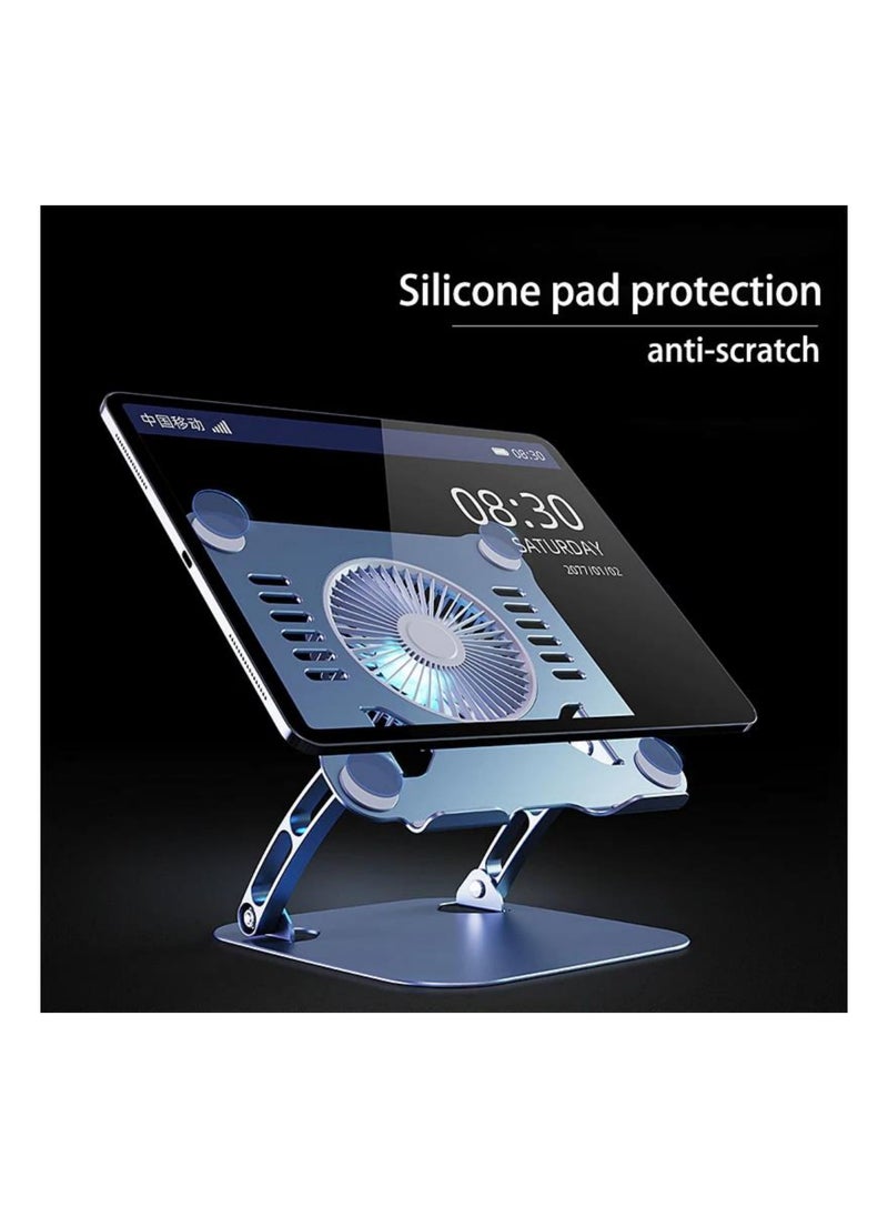 Generic - Laptop Stand, Aluminium Computer Raiser, Ergonomic Laptop Lift for Desk, Compatible with 10 to 15.6 Inch Notebook Computer, Three Independent Heat Dissipation Systems - Image 1