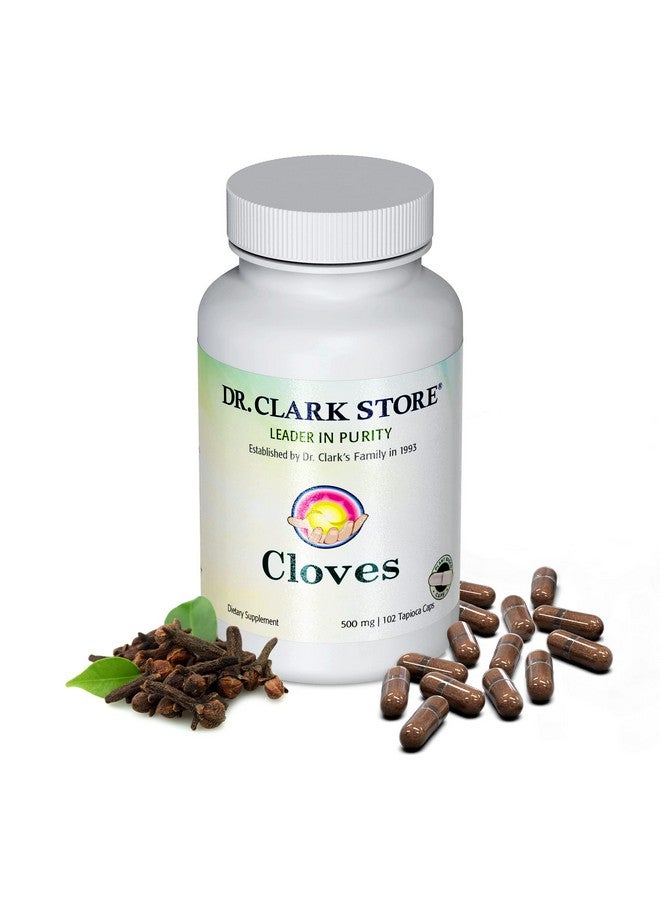 Dr Clark Store Cloves Vegetarian 500Mg 102 Tapioca Capsules Helps Maintain Liver Performance And Blood Circulation - Image 2