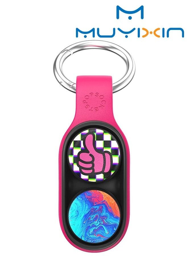 Muyixin - Pop Sockets Pop Puck Trick Magnet and Fidget Toy Pink Punk - Image 1