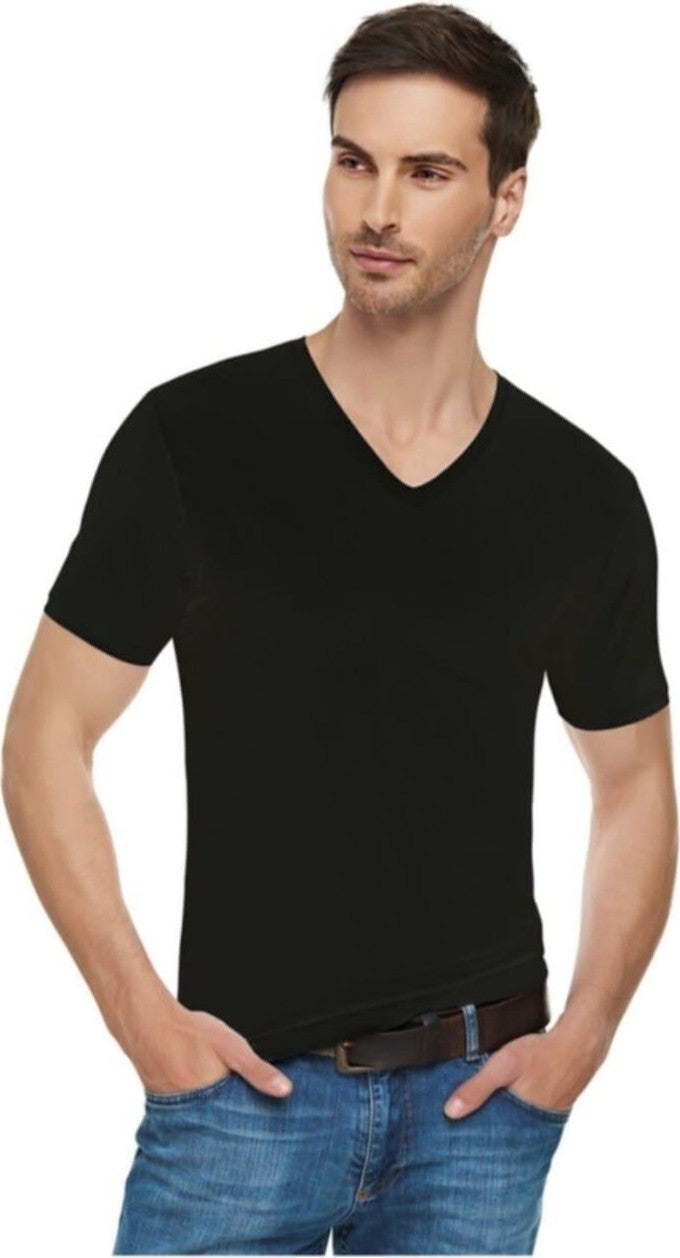Tutku Elit 1303 Men's Elastane V-Neck Undershirt Single 