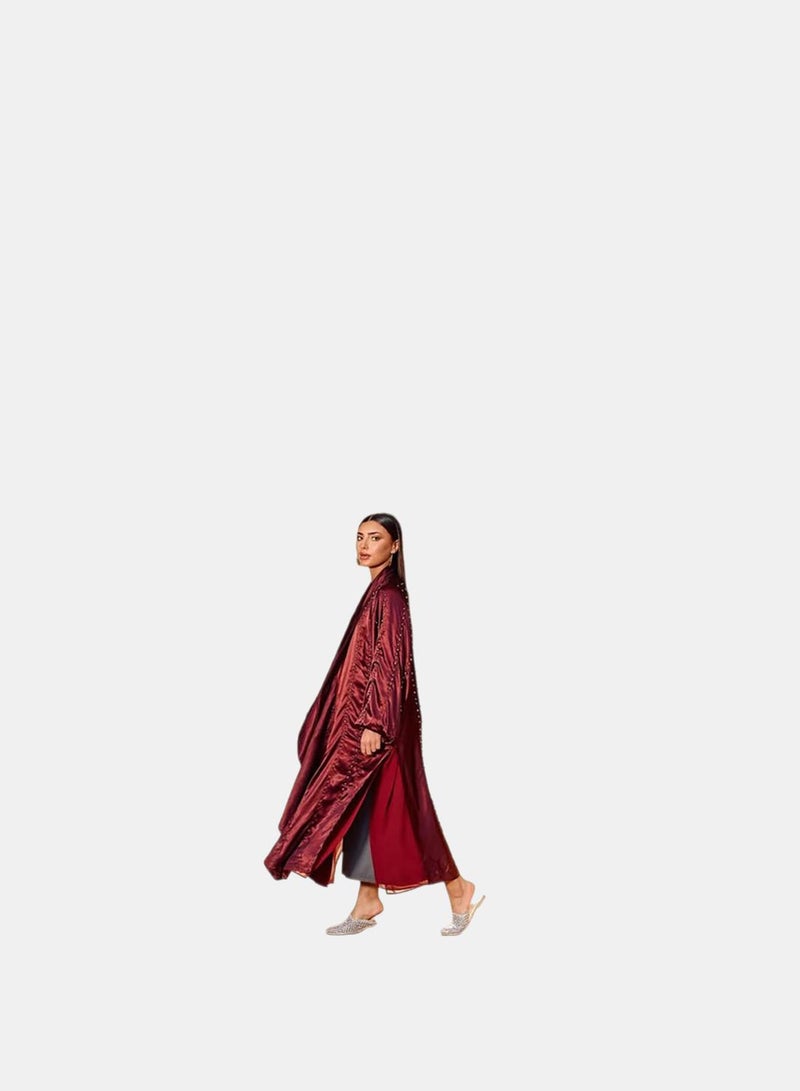 Carina Pearl-Embellished Flowy Kimono - Image 3