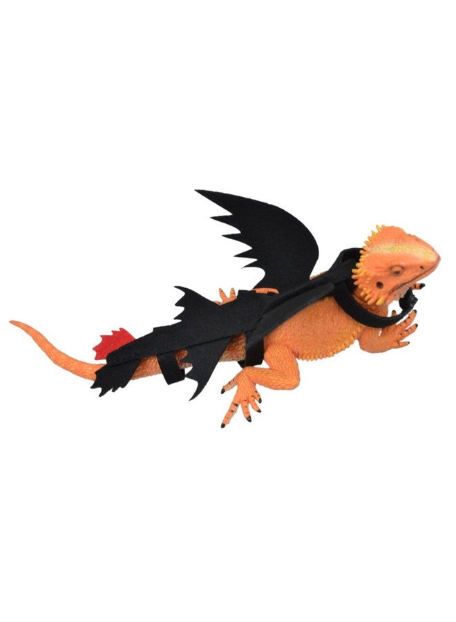vomvomp Lizard Costume for Bearded Dragon Geckos Night Dragon Reptile Apparel Accessories Photo Party (L) - Image 2