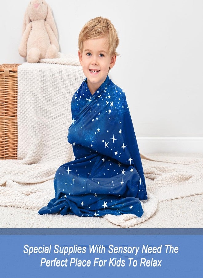YAERSI Sensory Body Sock for Kids,Sensory Sack for Relaxation, Focus,Sensory Integration,Body Sock (Small 40''×27'' Blue) - Image 5
