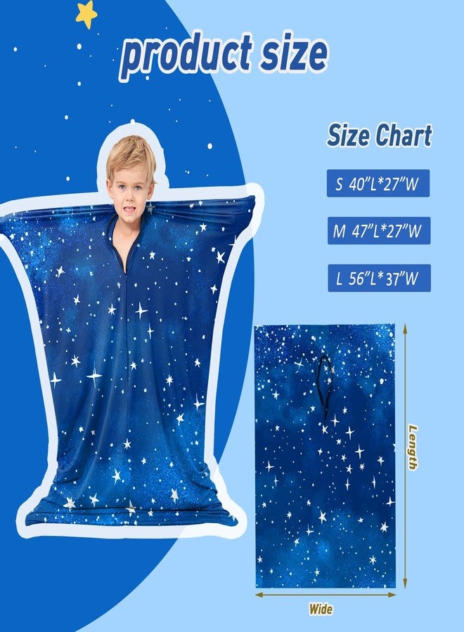 YAERSI Sensory Body Sock for Kids,Sensory Sack for Relaxation, Focus,Sensory Integration,Body Sock (Small 40''×27'' Blue) - Image 4