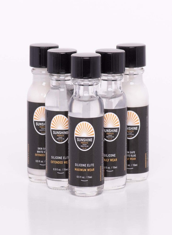 SUN SHINE Sunshine Tape | Skin Safe Maximum Hold Acrylic Wig Glue Adhesive | Brush Applicator | .5oz - Image 2