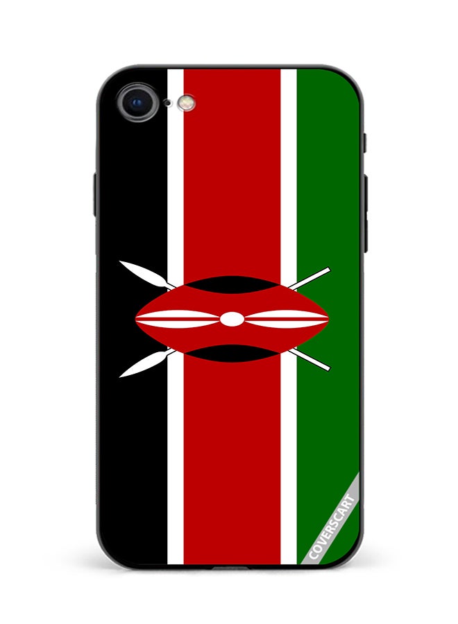 COVERSCART Protective Case Cover For Apple iPhone 7 Kenya Flag Design Multicolour