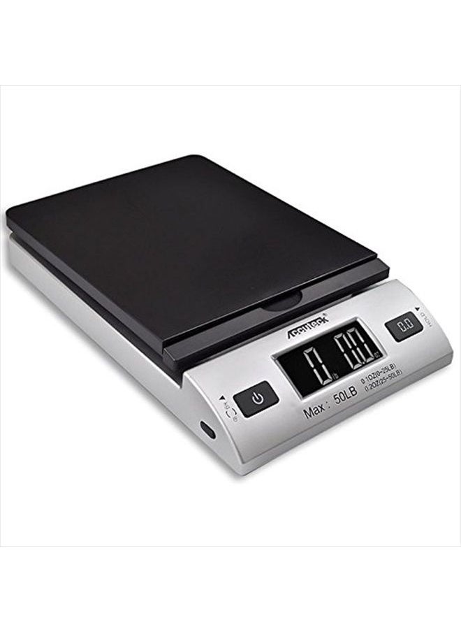 All-in-1 Series W-8250-50bs A-Pt 50 Digital Shipping Postal Scale with Ac Adapter, Silver