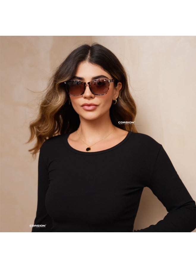 نظارات شمسية رجالية ونسائية بتصميم رياضي عتيق مضادة للأشعة فوق البنفسجية - Image 2