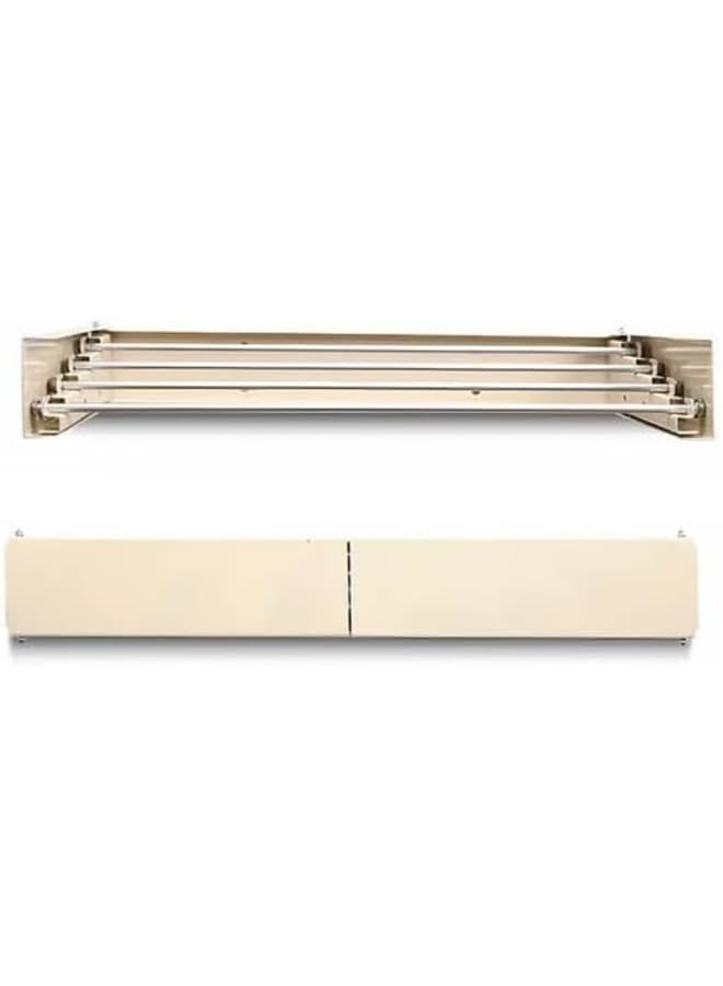 N.S STEEL NS Folding Clothes Drying Rack Wall Mounted Magic Retractable Drying Rack 30kg Capacity Length with Wall Mold and Long Screwdriver - Image 2