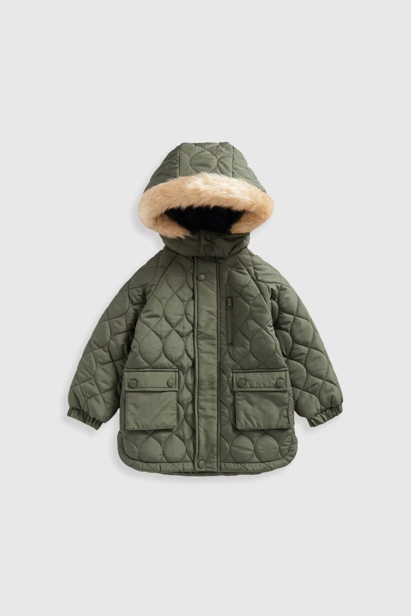 mothercare Khaki Quilted Jacket