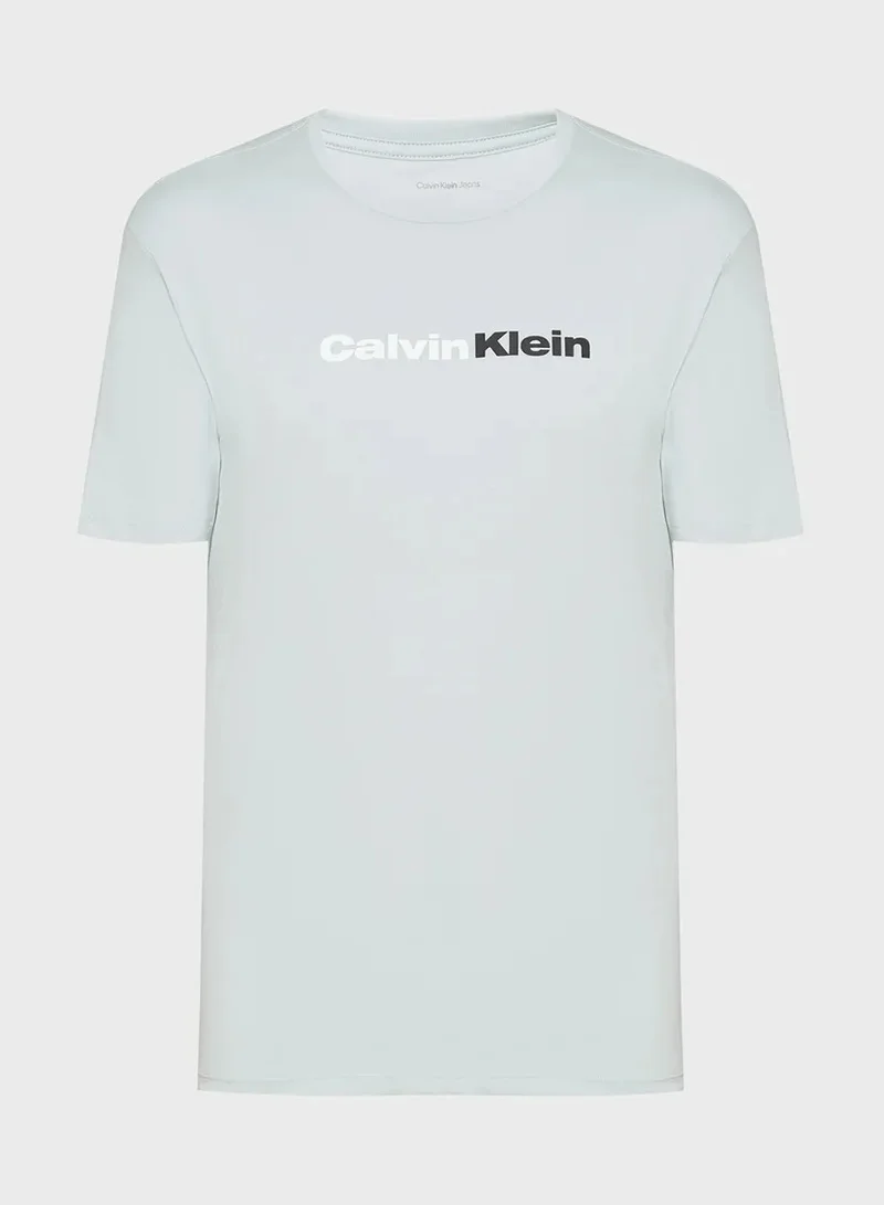 Calvin Klein Jeans Linear Logo Crew Neck T-Shirt