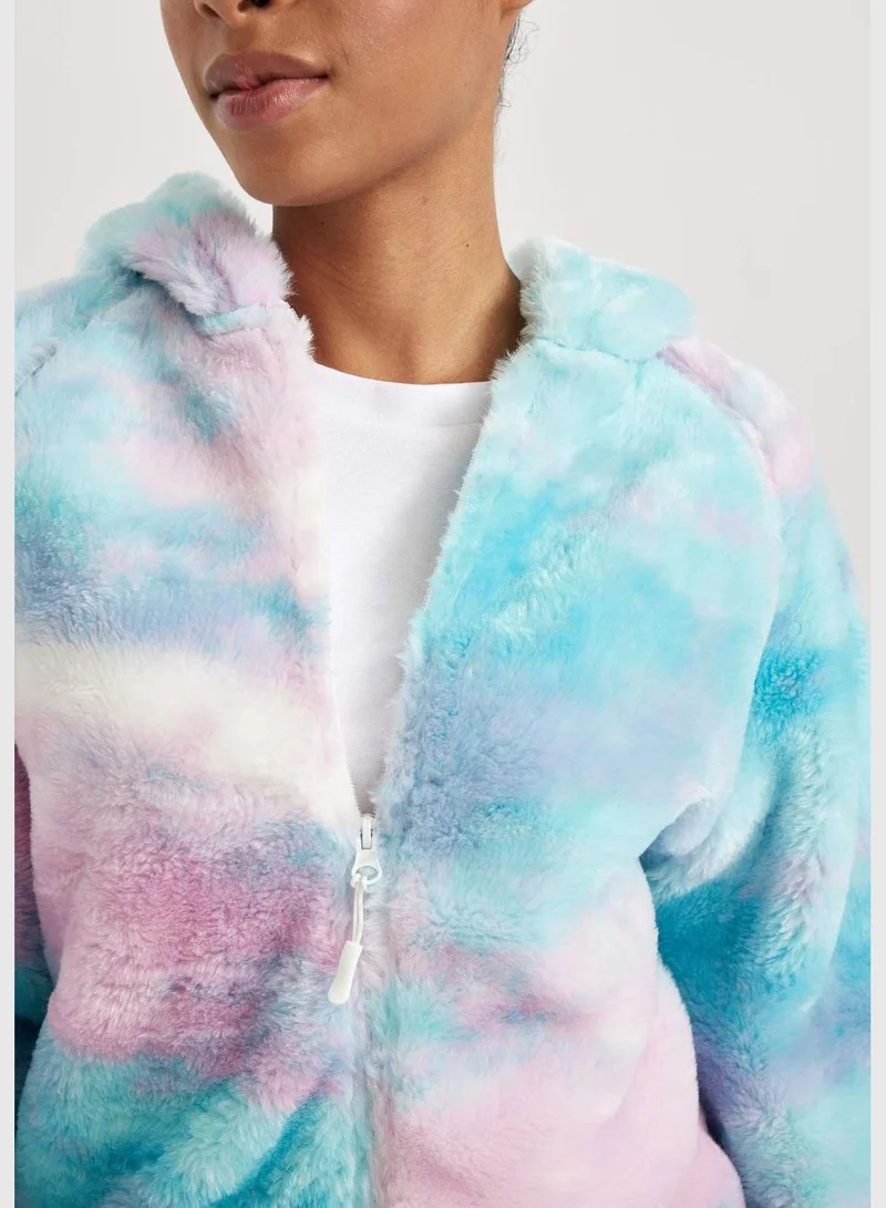 DeFacto Woman Hooded Long Sleeve Knitted Sweatshirt