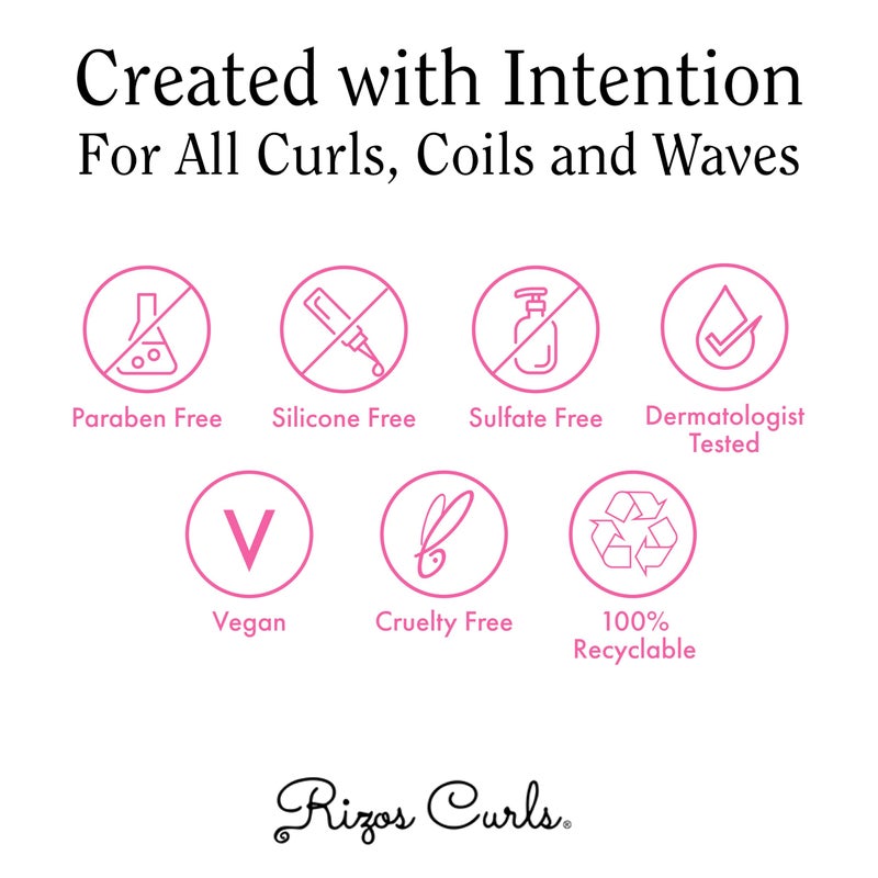 Rizos Curls فرشاة ريزوس كيرلز لفك تشابك الشعر، لفك تشابك الشعر المجعد، فرشاة الاستحمام، تقليل تساقط الشعر وكسره، توزيع المنتج وإضافة اللمعان، وردي - Image 5