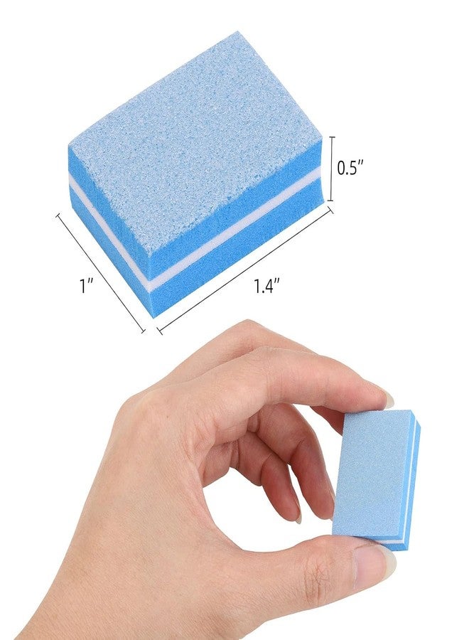 50 Pcs Mini Buffers for Nails 180/100 Grit Buffer for Acrylic Nails for Nail Care (Gray, 50, count, 100/180 Grit) - Image 4