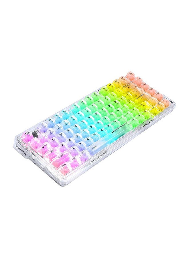REDRAGON K649 ELF PRO 78% Gasket Wireless 2.4GHz/Bluetooth/Wired Tri-Mode RGB Mechanical Keyboard Upgraded Socket, Sound Absorbing Foams, Translucent Custom Switch - Image 3