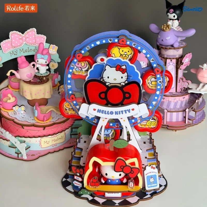رولايف مجموعة مكعبات بناء Rolife Series Building Blocks Music Box Assembly Model Toy Ornament Gift, AME03 8821090 - Image 2