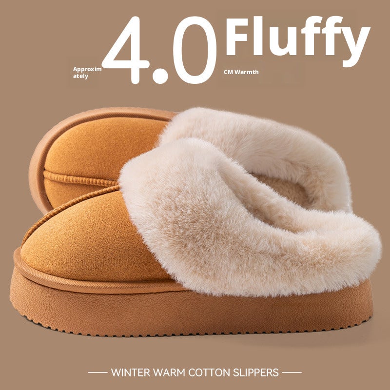 Women's Winter Slippers with Plush Lining and Anti-Slip Sole - Image 1
