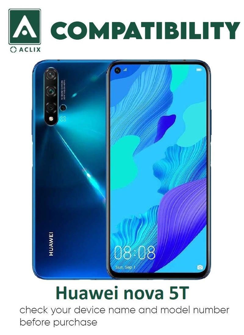 5 Pieces Antistatic ESD Dustproof Premium Quality High Definition Tempered Glass Screen Protector Designed For Huawei nova 5T