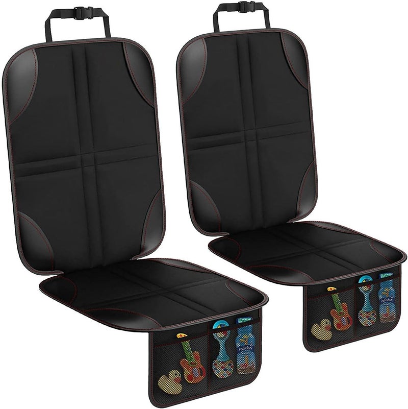 Cestbella Car Seat Protectors 2-Pack - Non-Slip Waterproof Auto Seat Pads with Storage Pockets - Image 1