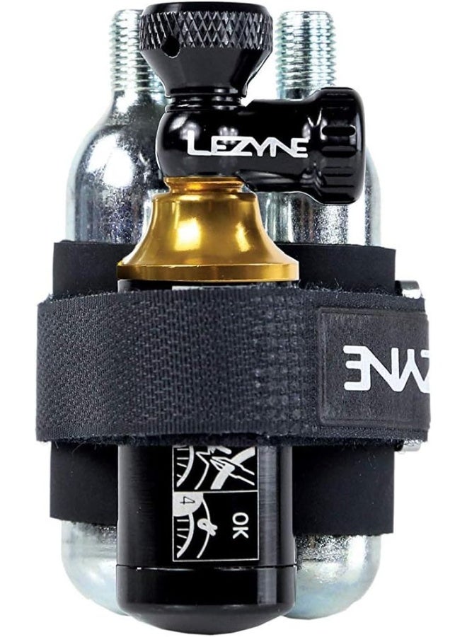 LEZYNE Lezyne Tubeless CO2 Blaster | CO2 Inflator/Tubeless Bike Tire Repair Kit w/ 2x20g Threaded Cartridges - Image 1