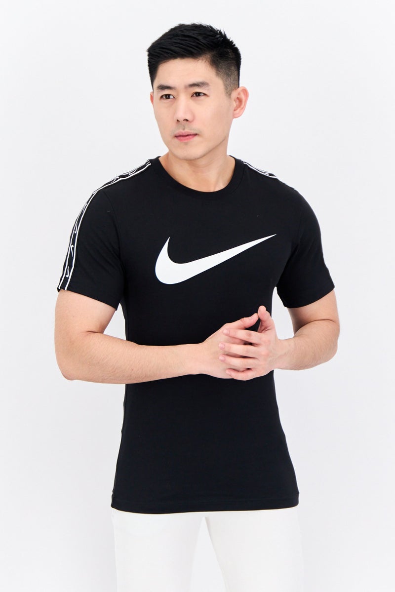 Nike Men Sportswear Fit Short Sleeves Training T-Shirt, Black - Image 1