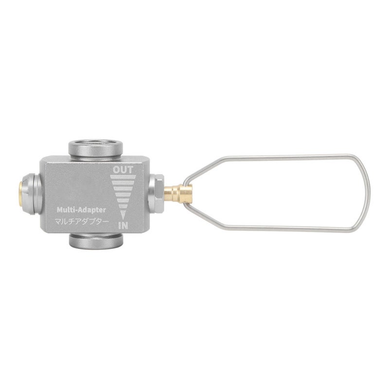 Gas Canister Refill Adapter: Premium Aluminum Alloy, Lightweight Portable, Safe Pressure Release Valve - Outdoor Gas Adapter for Camping Hiking Fishing Outdoor Cooking - Image 1