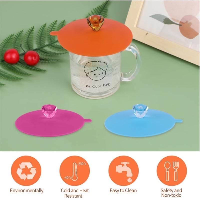 Silicone Cup Covers: Airtight Reusable Drink Lids - BPA-Free Silicone Mug Lids for Home Kitchen Travel Storage

：、，BPA-Free，，、。 - Image 4