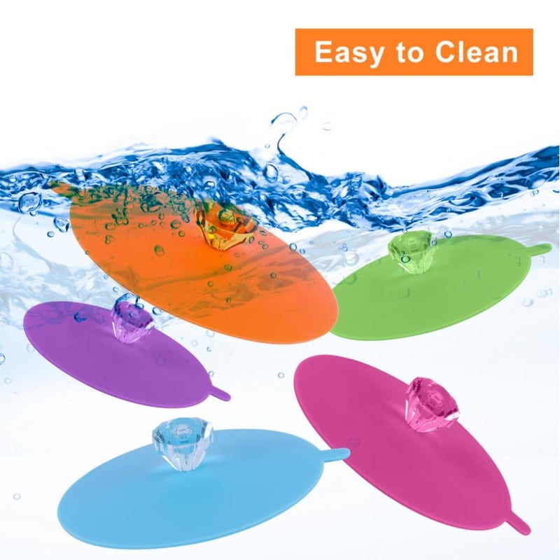 Silicone Cup Covers: Airtight Reusable Drink Lids - BPA-Free Silicone Mug Lids for Home Kitchen Travel Storage

：、，BPA-Free，，、。 - Image 5