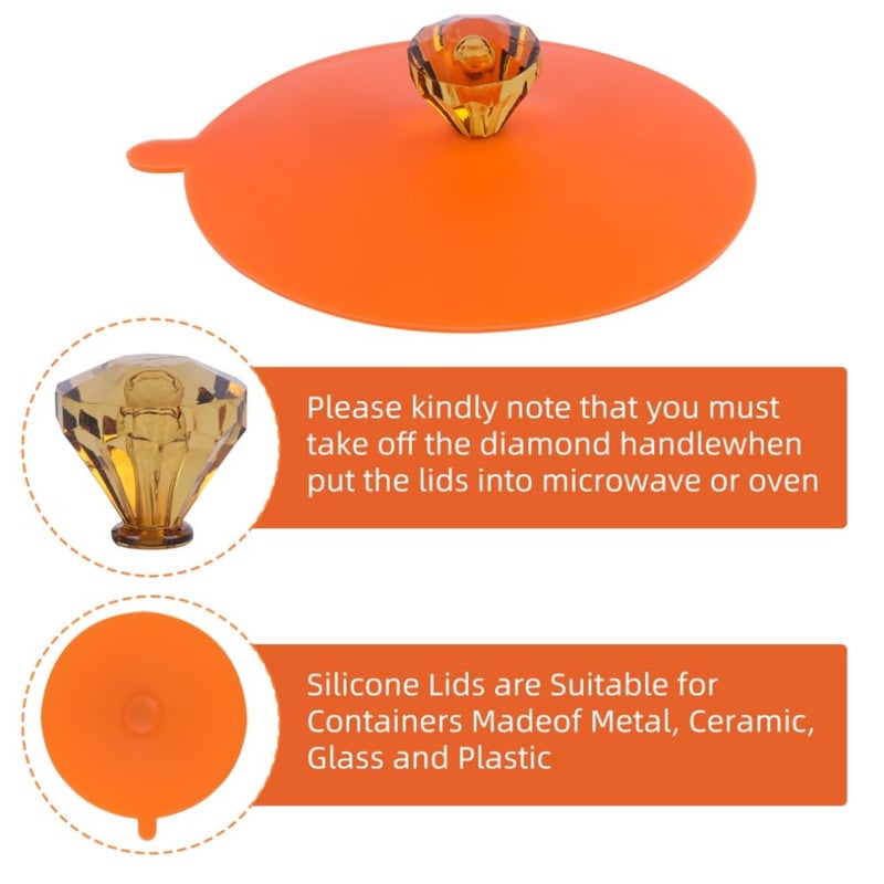 Silicone Cup Covers: Airtight Reusable Drink Lids - BPA-Free Silicone Mug Lids for Home Kitchen Travel Storage

：、，BPA-Free，，、。 - Image 3