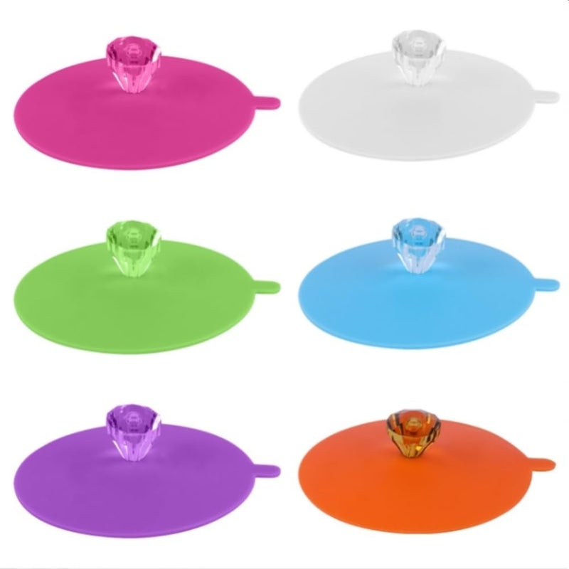 Silicone Cup Covers: Airtight Reusable Drink Lids - BPA-Free Silicone Mug Lids for Home Kitchen Travel Storage

：、，BPA-Free，，、。 - Image 1