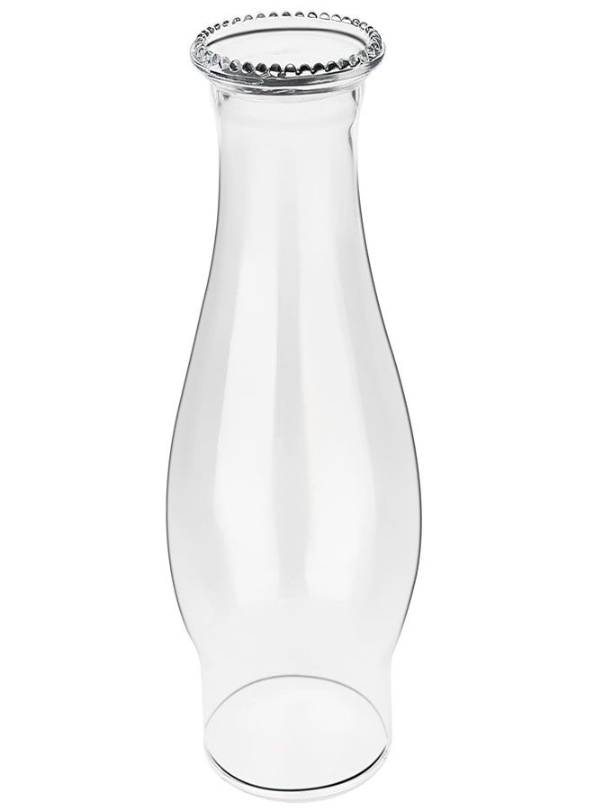 LVACODV Oil Lamp Chimney Replacement - Clear Hurricane Lamp Glass Shade (Wave Style) for Kerosene Lamps - 3 Inch Base（1 Pack） - Image 1
