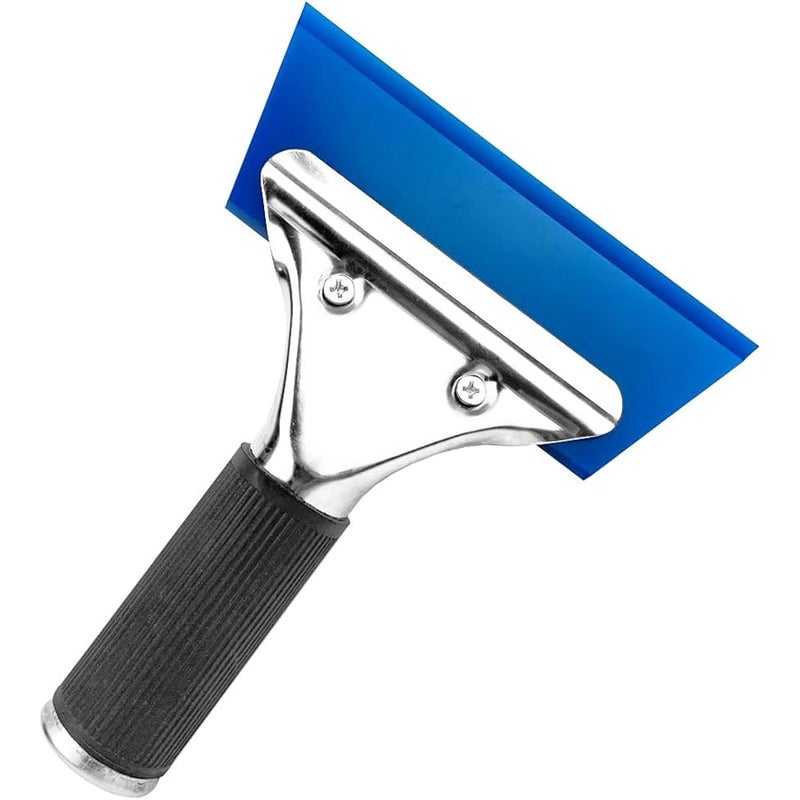 CARTINTS 7 Inch Car Wrap Squeegee Ice Scraper Shower Squeegee Rubber Water Blade Car with Non-slip Metal Handle for Auto Window Tinting, Windshield, Glass Door - Image 1