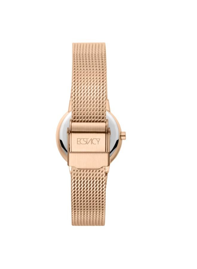 ECSTACY Women's Stainless Steel Analog Watch E25505-RMKN - 26mm mm - Image 3