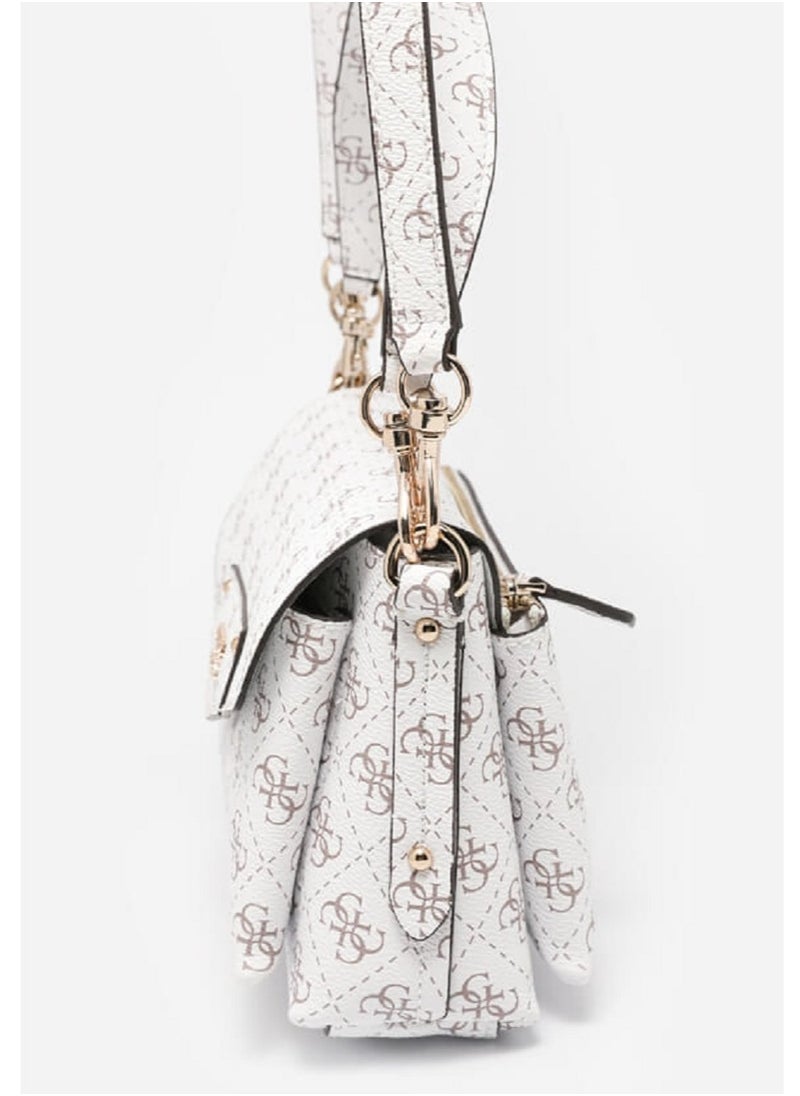 GUESS - Eco Brenton Flap Shoulder Bag - A cool cross body bag with flair - Image 1