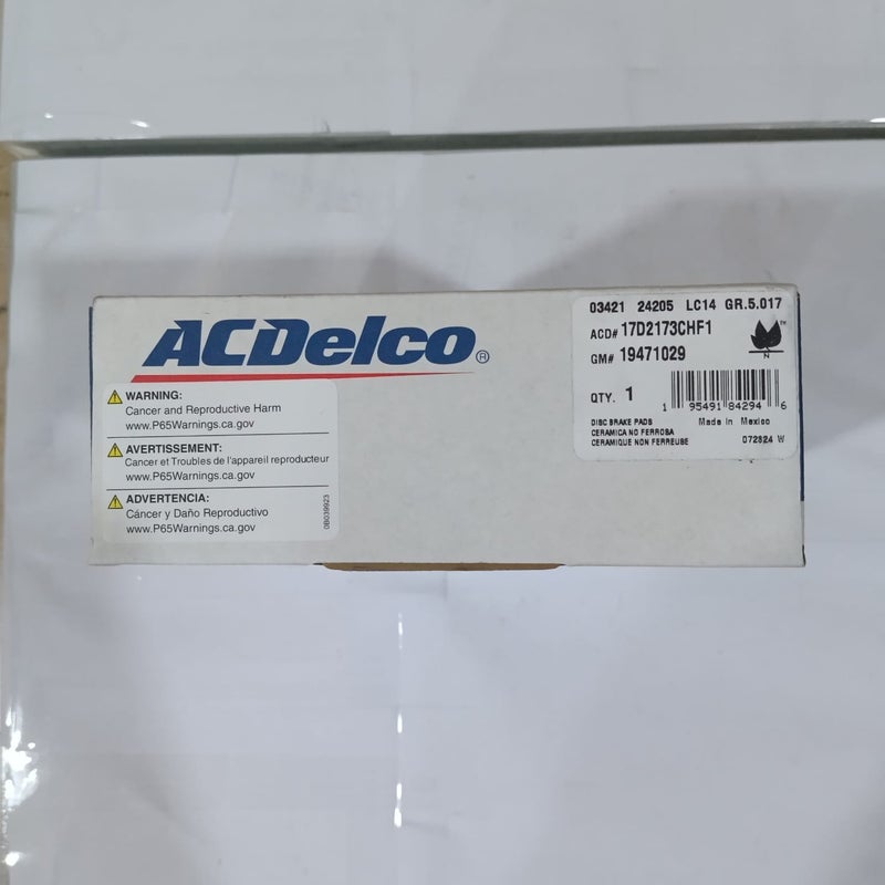 ACDelco Brake Pad Set – Part No. 17D2173CH