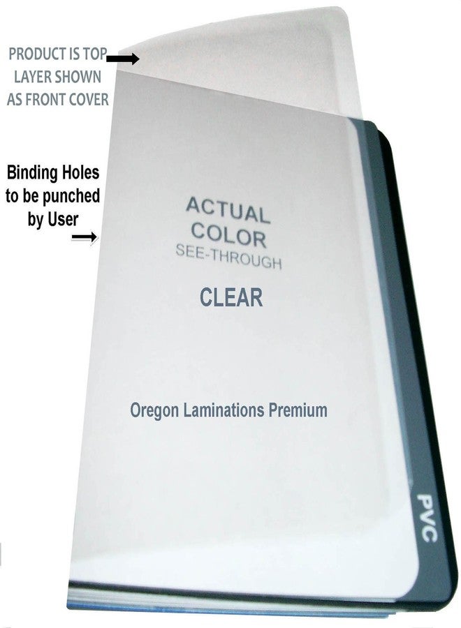 Oregon Lamination 7 Mil Clear Plastic Report Binding Covers [pk of 100] 8-3/4 x 11-1/4 with 2 Rounded Corners, unpunched Sheets - Image 3