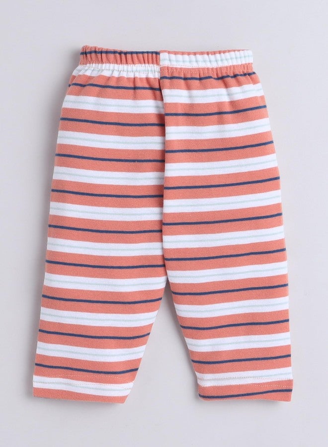 EIO طقم ملابس قطنية للأطفال حديثي الولادة من إي أو أو - بدلة قطعة واحدة، قبعة، بنطال وجوارب مع قفازات | طقم ملابس أطفال للجنسين للأولاد والبنات - Image 4