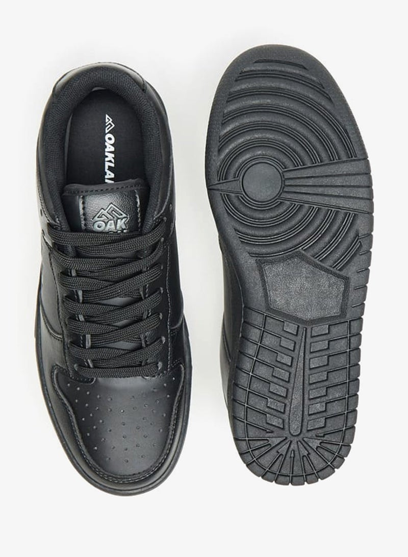 Oaklan by Shoexpress Womens Textured Lace-Up Sneakers - Image 4